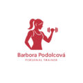 white and red round fitness logo (2)